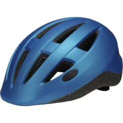 CSI Cykelhjelm Med Lys - Blå Metal