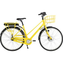SCO Premium E-Metropolis Dame Elcykel 28" 7 Gear 13AH 2022 - Gul