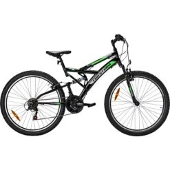 PUCH Firestorm Børne Mountainbike 18 Gear 26" 2023 - Grøn/sort