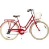 PUCH Old Style Dame Shopper 7 Gear 28" 2023 - Rød