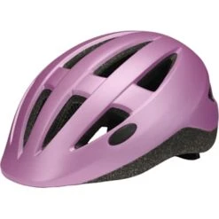 CSI Cykelhjelm Med Lys - Rosa Metal