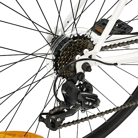 PUCH Fast Dame Citybike 7 Gear 28" 2023 - Hvid 2 PUCH Fast Dame Citybike 7 Gear 28" 2023 - Hvid - Billede 2