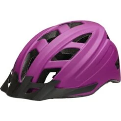 CSI Cykelhjelm Med Lys - Mat Lilla