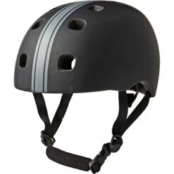 CSI Cykelhjelm 52-55 Cm - Mørk Grå M. Hvid Strib