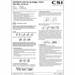 CSI Cykelhjelm Med Lys - Mat Lilla -Abus Butik 2c3714a9 2043 4afc 9e7f 1a5af8e1b5f1