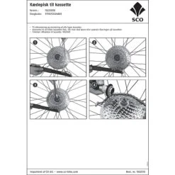Kædepisk Til Kassette - Sort