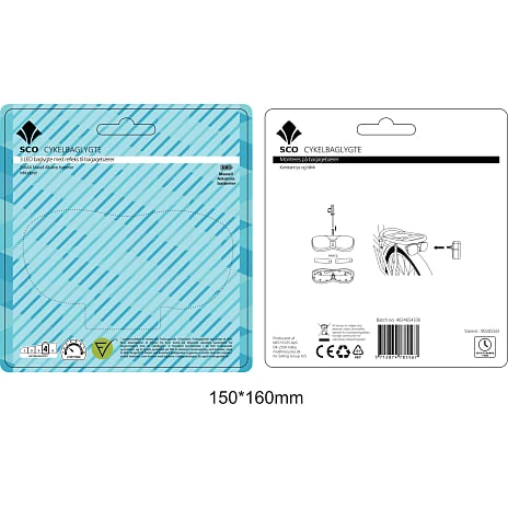 SCO 3 LED Cykellygte - Baglygte I Sort 2 SCO 3 LED Cykellygte - Baglygte I Sort - Billede 2