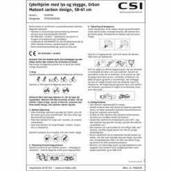 CSI Cykelhjelm Med Lys - Carbon -Abus Butik 3b8e4bd7 195e 4374 929e 5b626f16a6d3