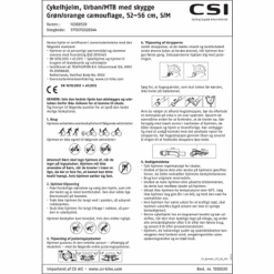 CSI Cykelhjelm Til Børn Med Visir - Grøn/orange -Abus Butik 42c831c3d6818e21aeb46cf6d829f9d3