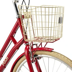 PUCH Old Style Dame Shopper 7 Gear 28" 2023 - Rød -Abus Butik 482278a82780c5b82a4cc616c5530b0c