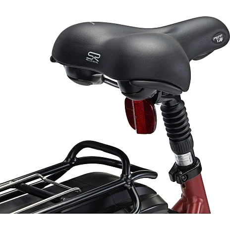 SCO Premium E-Uni Dame El Cykel 28" 7 Gear 11AH Pensionistrabat 2023 - Mat Rød 3 SCO Premium E-Uni Dame El Cykel 28" 7 Gear 11AH Pensionistrabat 2023 - Mat Rød - Billede 3