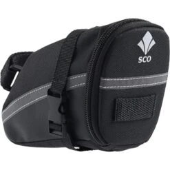 Sadeltaske 15 X 7,5 X 10,5 Cm - Sort Med SCO Logo