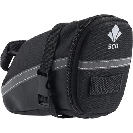 Sadeltaske 15 X 7,5 X 10,5 Cm - Sort Med SCO Logo 1 Sadeltaske 15 X 7,5 X 10,5 Cm - Sort Med SCO Logo
