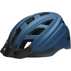 CSI Cykelhjelm Med Lys - Mat Blå