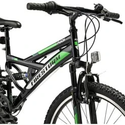 PUCH Firestorm Børne Mountainbike 18 Gear 24" 2023 - Grøn/sort -Abus Butik 68e750b2c371d1656a548af3791558e3