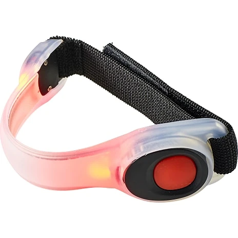 PUCH 2 LED Løbearmbånd Med Rødt Lys - Hvid 2 PUCH 2 LED Løbearmbånd Med Rødt Lys - Hvid - Billede 2