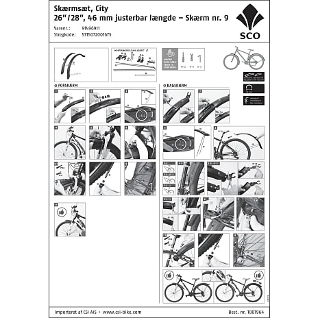 SCO For- Og Bagskærm - 46 Mm 2 SCO For- Og Bagskærm - 46 Mm - Billede 2