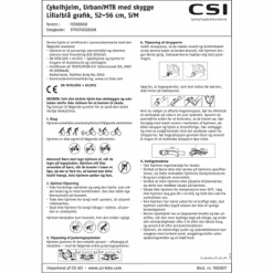 CSI Cykelhjelm Til Børn Med Visir - Lilla/blå -Abus Butik 7c8adf762bf5abd7a7053f542a854d0b