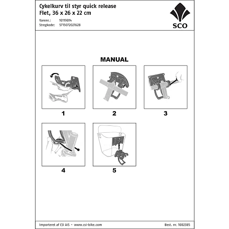 Cykelkurv Til Styr - Naturflet 4 Cykelkurv Til Styr - Naturflet - Billede 4
