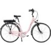 SCO Premium E-Shopper Dame Elcykel 7 Gear 28" 2023 - Støvet Rosa