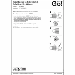 321 Go! Kabellås - Grøn Dinosaur 7 321 Go! Kabellås - Grøn Dinosaur -Abus Butik 96b6001fc670a858fa87f36849c3a297