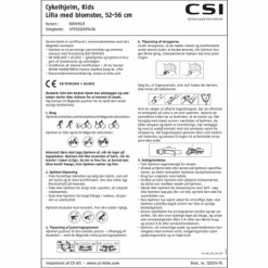 CSI Cykelhjelm 52-56 Cm - Lilla M. Blomster -Abus Butik a6c2a885 f2c3 44a9 818b 7820d4b38a26