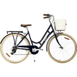 Puch Old Style Dame Shopper 7 Gear 28" 2023 - Blå