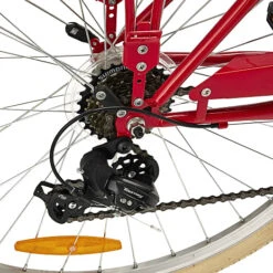 PUCH Old Style Dame Shopper 7 Gear 28" 2023 - Rød -Abus Butik aa9886f803576cb8e22e3c990e08334f