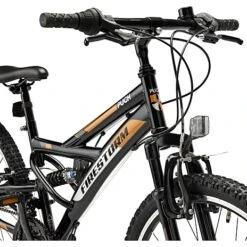 PUCH Firestorm Børne Mountainbike 18 Gear 24" 2023 - Orange/sort -Abus Butik af020e671e56df995a2935d1ab903140