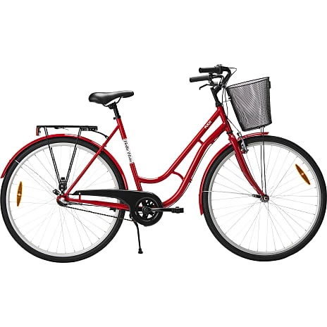 PUCH Bellavista Dame Shopper 3 Gear 28" 2023 - Rød 1 PUCH Bellavista Dame Shopper 3 Gear 28" 2023 - Rød