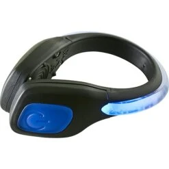 PUCH 2 LED Skoklemme Med Blåt Lys - Sort