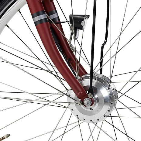 SCO Premium E-Uni Dame El Cykel 28" 7 Gear 11AH Pensionistrabat 2023 - Mat Rød 6 SCO Premium E-Uni Dame El Cykel 28" 7 Gear 11AH Pensionistrabat 2023 - Mat Rød - Billede 6