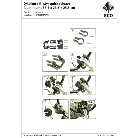 SCO Premium Cykelkurv - Sølv 2 SCO Premium Cykelkurv - Sølv - Billede 2