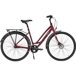 SCO Premium Comfort Dame Cykel 7 Gear 28" 2023 - Rød