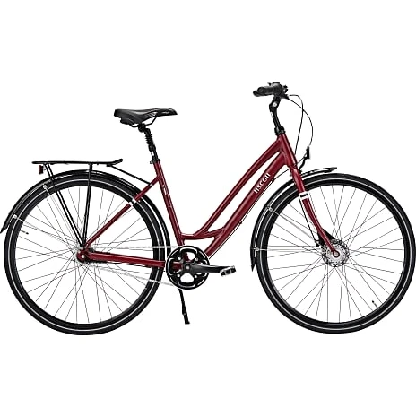SCO Premium Comfort Dame Cykel 7 Gear 28" 2023 - Rød 1 SCO Premium Comfort Dame Cykel 7 Gear 28" 2023 - Rød