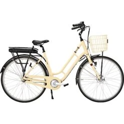 SCO Premium E-Classic Dame Elcykel 7 Gear 28" 2023 - Lys Beige