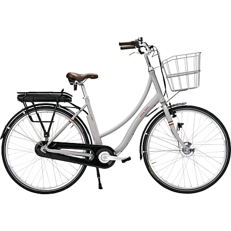 SCO Premium E-Moon Dame Elcykel 7 Gear 28" 2023 - Grå 1 SCO Premium E-Moon Dame Elcykel 7 Gear 28" 2023 - Grå