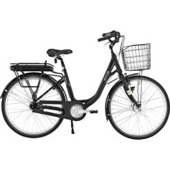 SCO Premium E-Uni Dame Elcykel 26" 7 Gear 11AH 2022 Pensionistrabat - MAT SORT