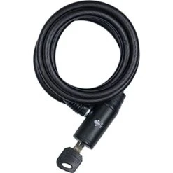 Sco Spirallås Med Nøgle - Sort