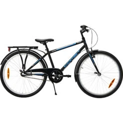 PUCH Comet Drengecykel 3 Gear 24" 2023 - Sort/blå