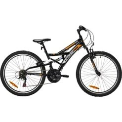 PUCH Firestorm Børne Mountainbike 18 Gear 24" 2023 - Orange/sort