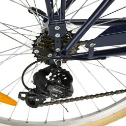 Puch Old Style Dame Shopper 7 Gear 28" 2023 - Blå -Abus Butik f4924f6897e9ca38751c8984999760a1