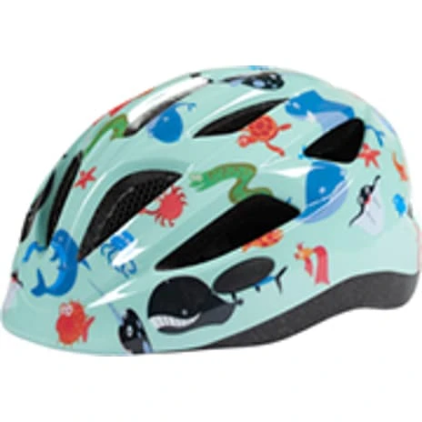 CSI Børnehjelm - Blå Med Havdyr 1 CSI Børnehjelm - Blå Med Havdyr