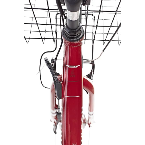 SCO Premium E-Uni Dame Elcykel 28" 7 Gear 11AH 2022 Pensionistrabat - Mørkerød 12 SCO Premium E-Uni Dame Elcykel 28" 7 Gear 11AH 2022 Pensionistrabat - Mørkerød - Billede 12