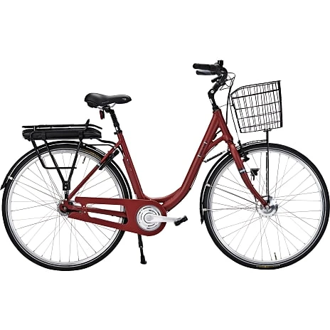 SCO Premium E-Uni Dame El Cykel 28" 7 Gear 11AH Pensionistrabat 2023 - Mat Rød 1 SCO Premium E-Uni Dame El Cykel 28" 7 Gear 11AH Pensionistrabat 2023 - Mat Rød